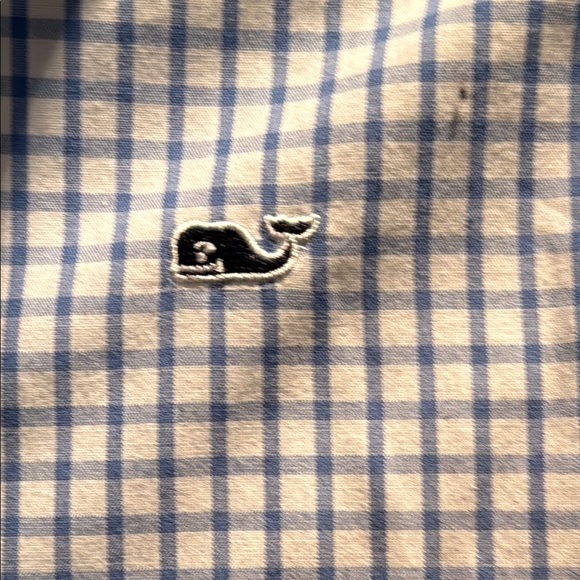 Boy’s Vineyard Vines Blue Checkered Shirt - Picture 3 of 4